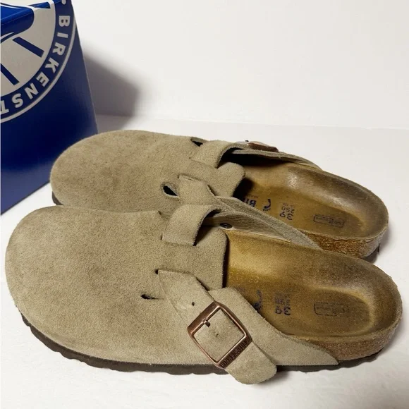 Birkenstock Softbed Suede Leather Mules Women’s Sandals - Picture 5 of 8